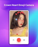 Crown Heart Emoji Camera screenshot 4