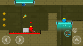 Red and Blue Stickman : Animation Parkour screenshot 6
