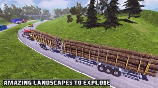 Long Trailer Truck Wood Cargo screenshot 6