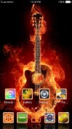Fire Guitar C Launcher Theme screenshot 3
