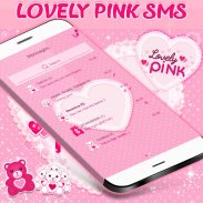 핑크 SMS 테마 screenshot 3