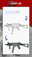 Как рисовать оружие шаг за шагом, уроки рисования screenshot 2