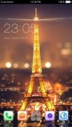 Night view of Paris theme screenshot 2