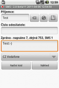 CZ SMS screenshot 0