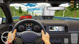 VR Traffic Racing ในการขับขี่รถยนต์: Virtual Games screenshot 5