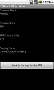 Offline SIM APN Database screenshot 0