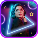 Neon Spiral Effects Photo Editor - Quick Square