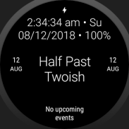 Twelveish - Customizable Text Watch Face for Wear screenshot 2