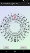 Mexican Army Cipher Disk screenshot 3