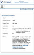 ClaimSecure eProfile screenshot 2