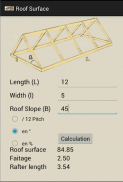 Roof Surface Calculator screenshot 1