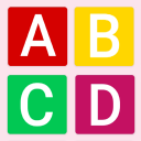 ABCD Learning Alphabet Phonics A for Apple App Icon