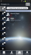 GO Contacts Thème Univers screenshot 3