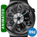 Brushed Metal HD Watch Face & Clock Widget