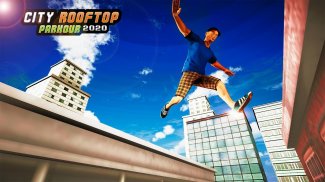 City Parkour Sprint Runner Simulator: Rooftop Game screenshot 1