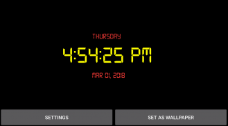 Digital Clock Live Wallpaper screenshot 4