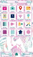 Colorful Zebras Theme +HOME screenshot 1