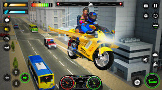 फ्लाइंग मोटरबाइक करतब राइडिंग सिम्युलेटर screenshot 1