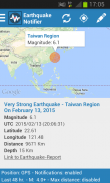 Earthquake Notifier screenshot 1