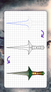 How to draw weapons. Daggers screenshot 10