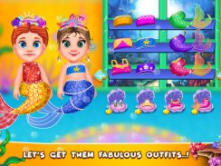 Twin mermaid babysitter care screenshot 2