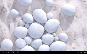 White Pebble Live Wallpaper screenshot 0