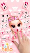 Bubble Gum Doll Keyboard Backg screenshot 0