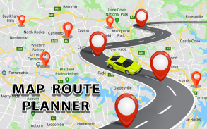 Planificateur d'itinéraire de la carte GPS screenshot 1