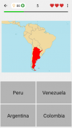世界各国的地图 - 关于地理的测验 screenshot 2