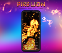 Fire Lion Keyboard + Wallpaper screenshot 0