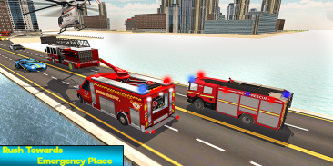 Heavy Ladder Fire Truck City Rescue 2019 screenshot 7