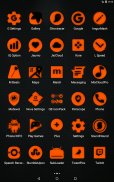 Orange and Black Icon Pack Free screenshot 16