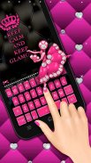 Pink Glamour girl Keyboard The screenshot 3