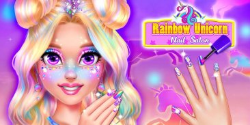 Rainbow Unicorn Làm đẹp cho Nail Beauty Salon screenshot 0