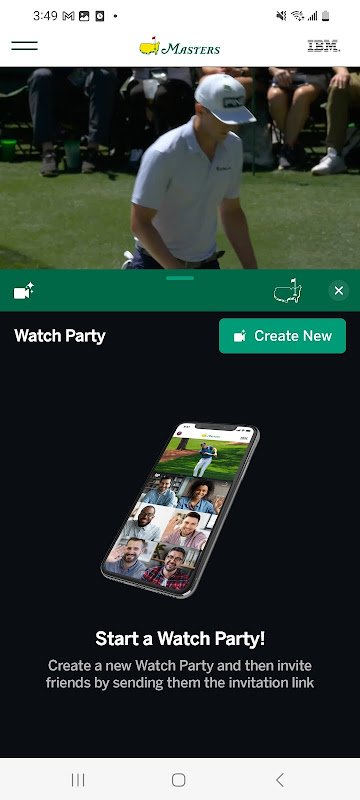 How to watch deals the masters on phone