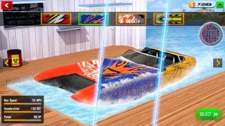 Speed Boat Race: ski boat game screenshot 2