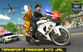 Police Moto Bike Prisoner Transport 3D screenshot 4