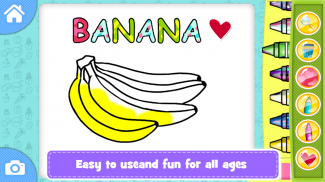 Fruit Coloring Book & Learn to Draw Glow screenshot 5