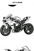 Draw Motorcycles: Sport screenshot 0
