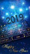 Tema Keyboard New Year Firework 2019 screenshot 3
