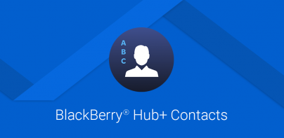 BlackBerry Hub+ Contacts