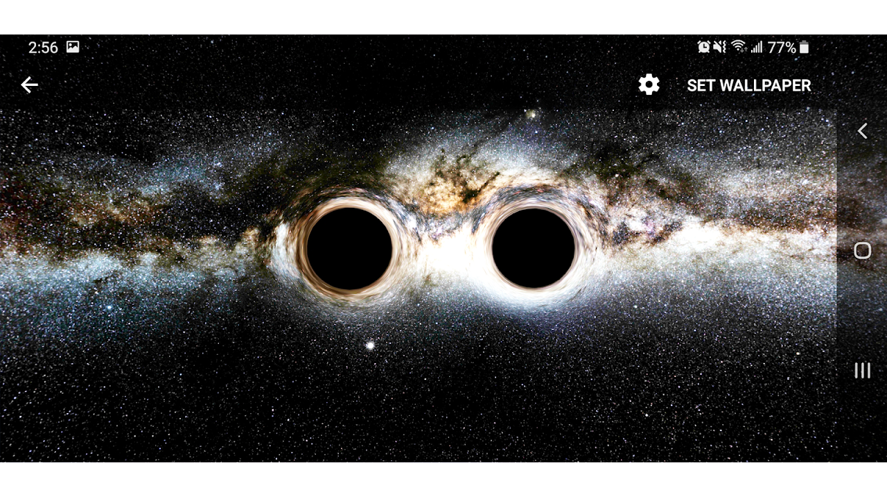 Black hole by Chiefwallpapers live wallpaper for Android. Black hole by  Chiefwallpapers free download for tablet and phone.