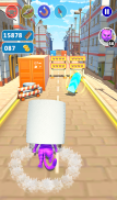 Cat Toilet Paper Running Adventure – Subway Game screenshot 2