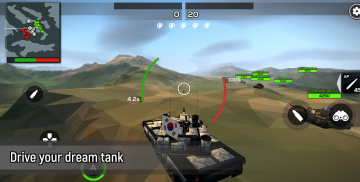 Poly Tank 2 : Battle war games screenshot 1