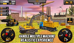 Heavy Construction Crane Driver: Excavator Games screenshot 6