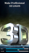 Editor de fotos texto 3D Lite-3D Logo & Nombre 3D screenshot 2