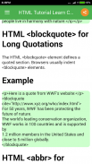 HTML Tutorial Code Tags CSS screenshot 3