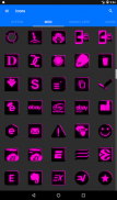 Flat Black and Pink Icon Pack ✨Free✨ screenshot 13
