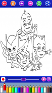 Pj super heroes coloring catboy mask screenshot 7