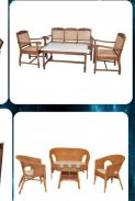 Antique Rattan Chair Table screenshot 0